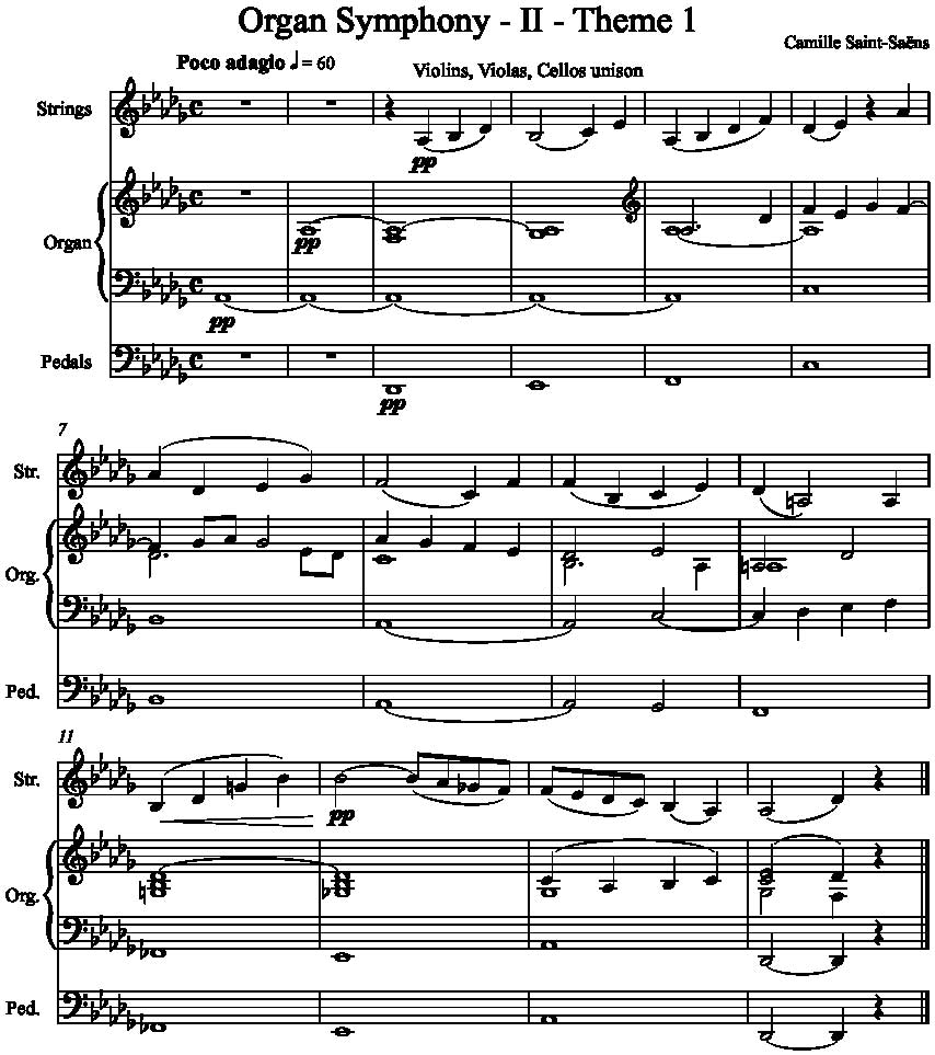 Organ Symphony II Theme 1